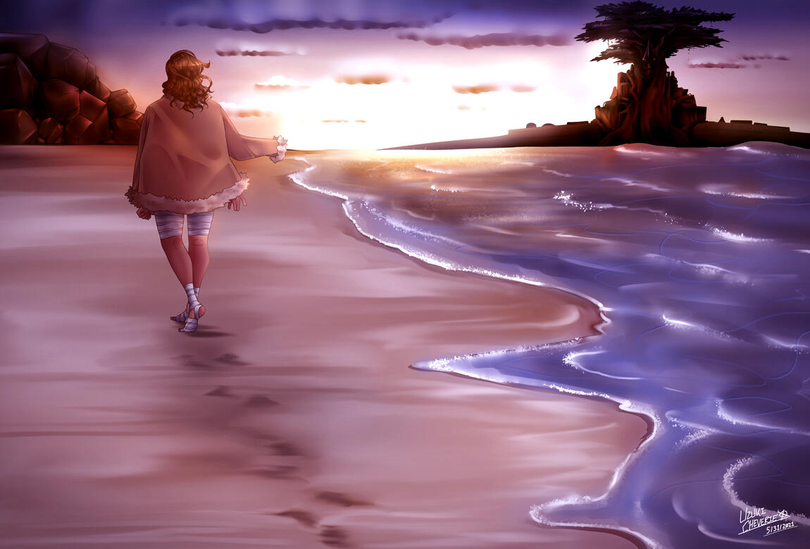 "By the Beach" - Time Gate Promotional Illustration