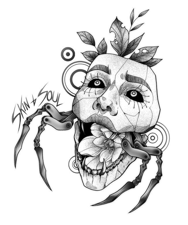 INSECT GIRL - SKIN+SOUL Original Flash Design