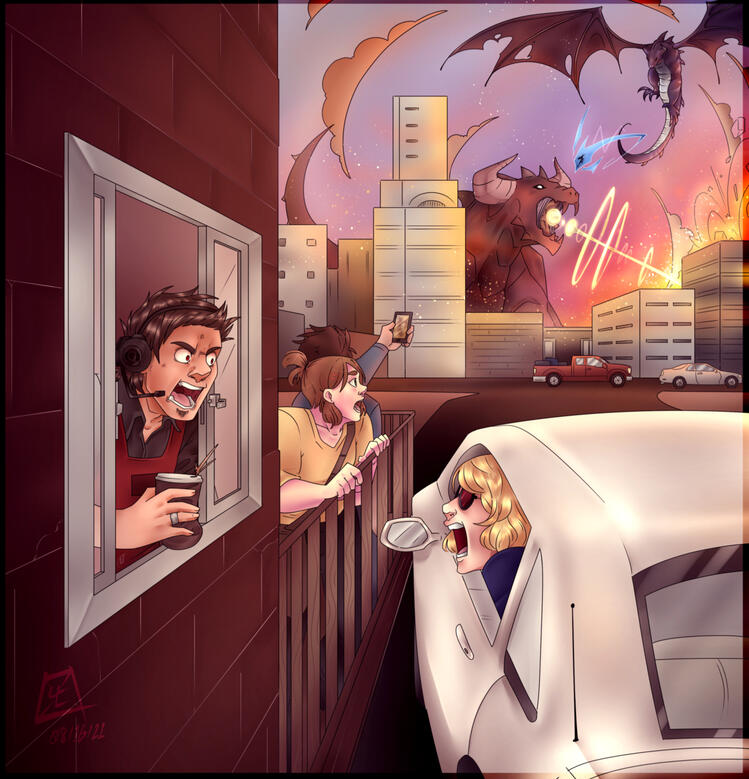 "For the last time, the manager isn't working - now take your latte and get out!" - Time Gate Additional Art